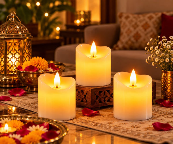 Smokeless LED Candle with Flickering Flame