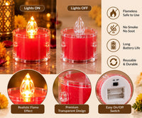 Mini LED Candle Set – 6 Pieces | Multicolor
