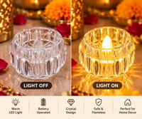 Crystal LED Diya – Decorative Light