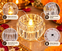 Crystal LED Diya – Decorative Light