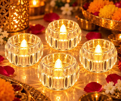 Crystal LED Diya – Decorative Light
