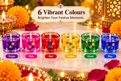 Colorful Mini Gel Candle Set – 6 Pieces